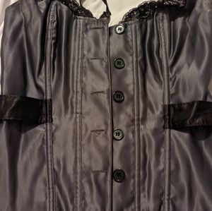 Satin Button down Corset